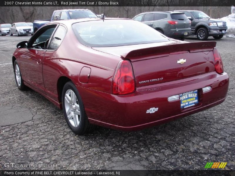 Red Jewel Tint Coat / Ebony Black 2007 Chevrolet Monte Carlo LT