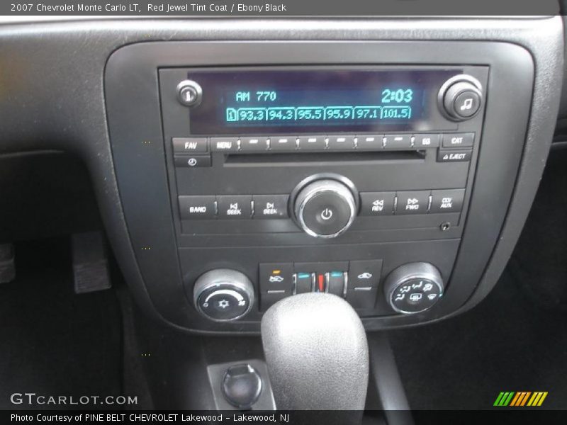 Controls of 2007 Monte Carlo LT