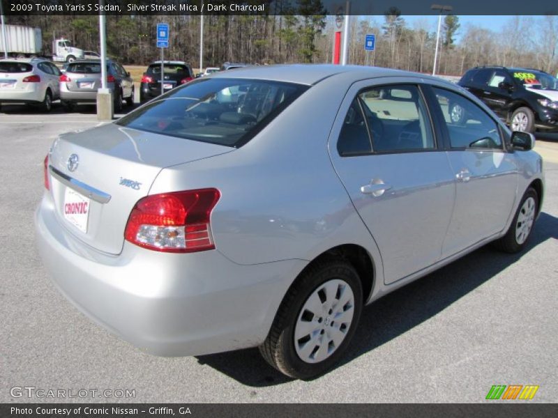Silver Streak Mica / Dark Charcoal 2009 Toyota Yaris S Sedan