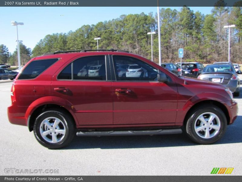 Radiant Red / Black 2007 Kia Sorento LX