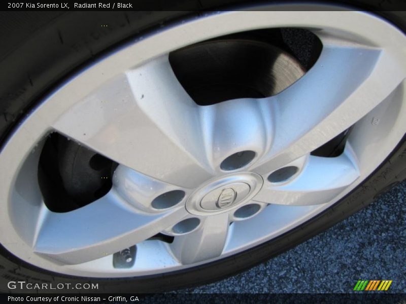 Radiant Red / Black 2007 Kia Sorento LX