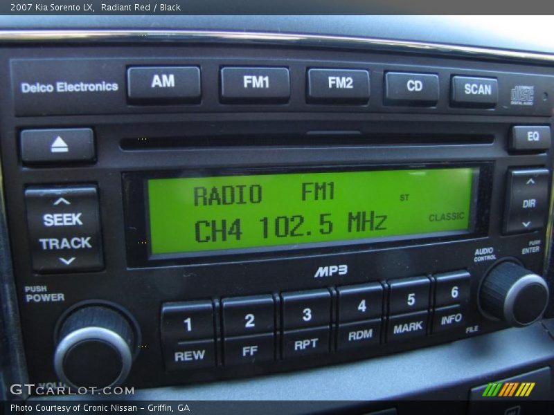 Radiant Red / Black 2007 Kia Sorento LX