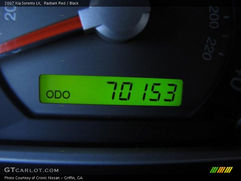Radiant Red / Black 2007 Kia Sorento LX