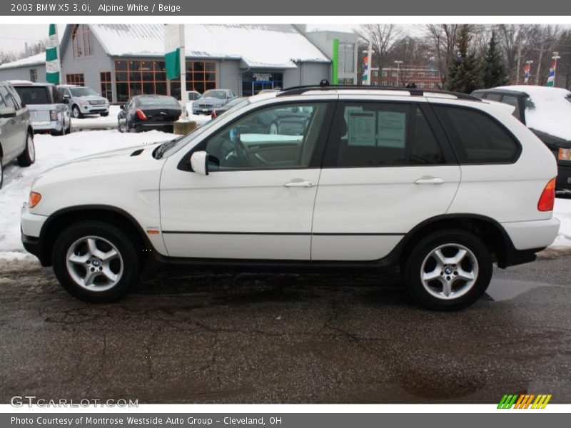 Alpine White / Beige 2003 BMW X5 3.0i