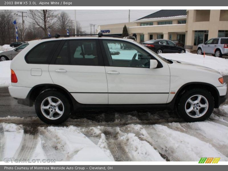 Alpine White / Beige 2003 BMW X5 3.0i