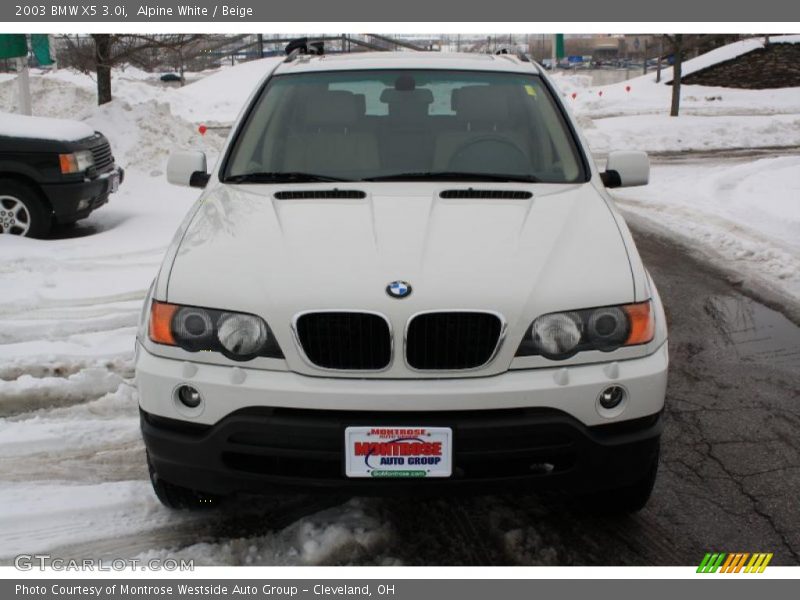 Alpine White / Beige 2003 BMW X5 3.0i