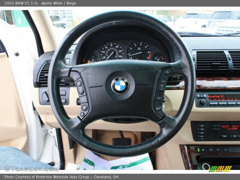 Alpine White / Beige 2003 BMW X5 3.0i