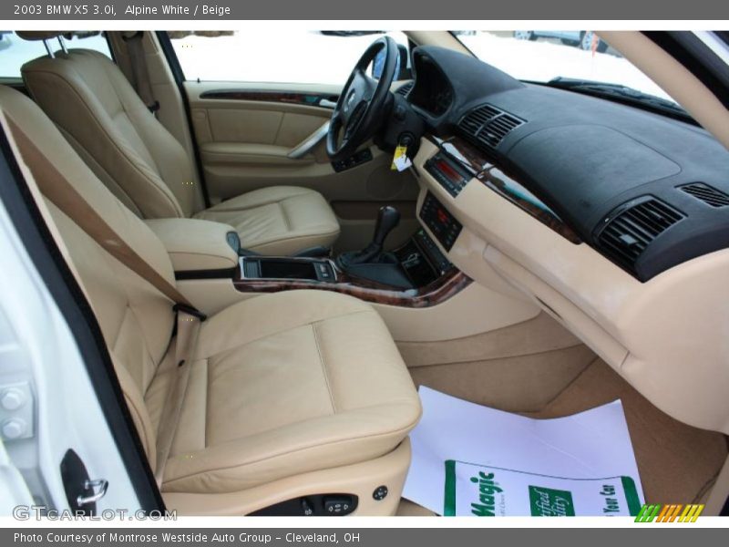 Alpine White / Beige 2003 BMW X5 3.0i