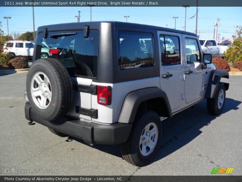 Bright Silver Metallic / Black 2011 Jeep Wrangler Unlimited Sport 4x4 Right Hand Drive