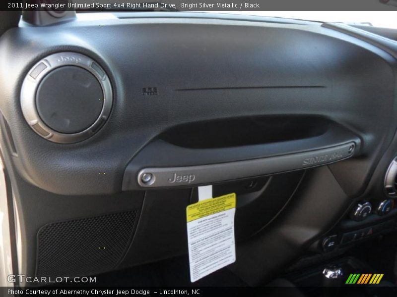 Bright Silver Metallic / Black 2011 Jeep Wrangler Unlimited Sport 4x4 Right Hand Drive