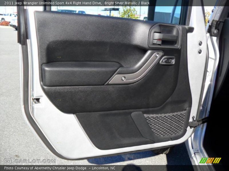 Bright Silver Metallic / Black 2011 Jeep Wrangler Unlimited Sport 4x4 Right Hand Drive