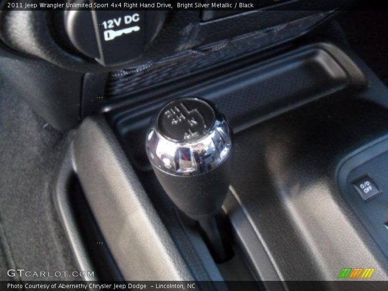 Bright Silver Metallic / Black 2011 Jeep Wrangler Unlimited Sport 4x4 Right Hand Drive