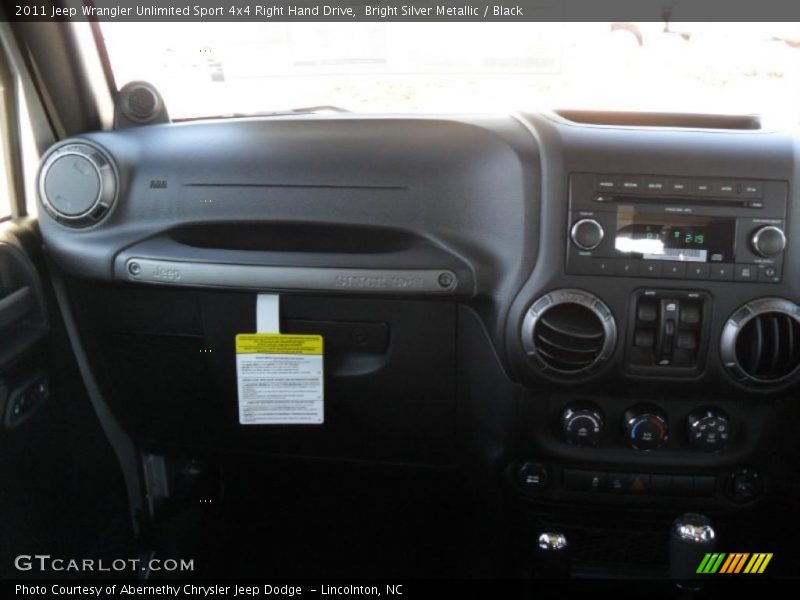 Bright Silver Metallic / Black 2011 Jeep Wrangler Unlimited Sport 4x4 Right Hand Drive