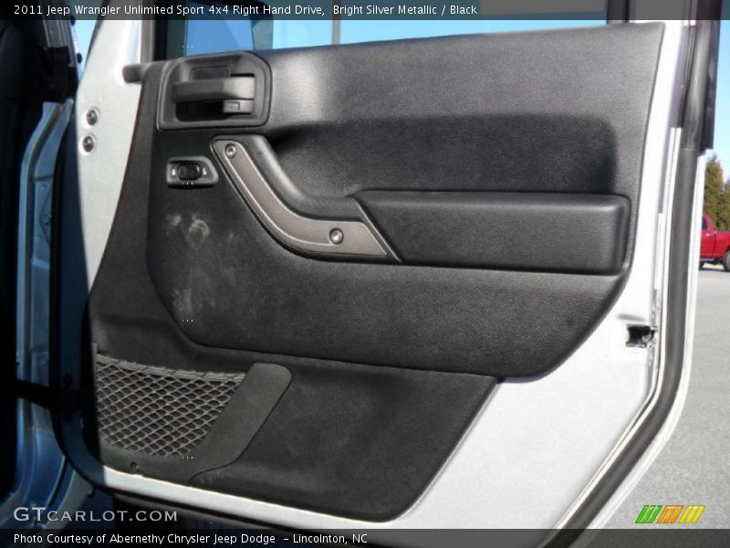 Bright Silver Metallic / Black 2011 Jeep Wrangler Unlimited Sport 4x4 Right Hand Drive