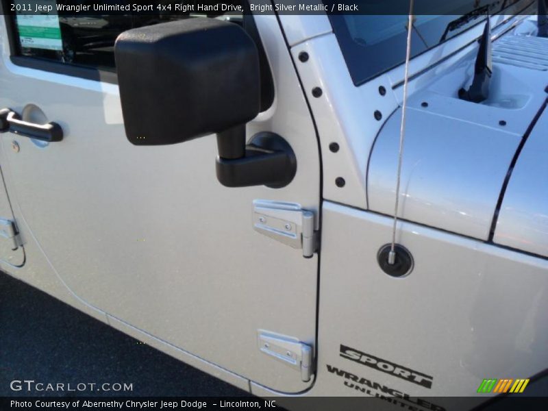 Bright Silver Metallic / Black 2011 Jeep Wrangler Unlimited Sport 4x4 Right Hand Drive