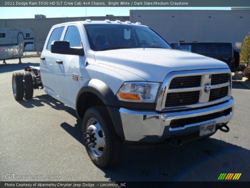 Front 3/4 View of 2011 Ram 5500 HD SLT Crew Cab 4x4 Chassis