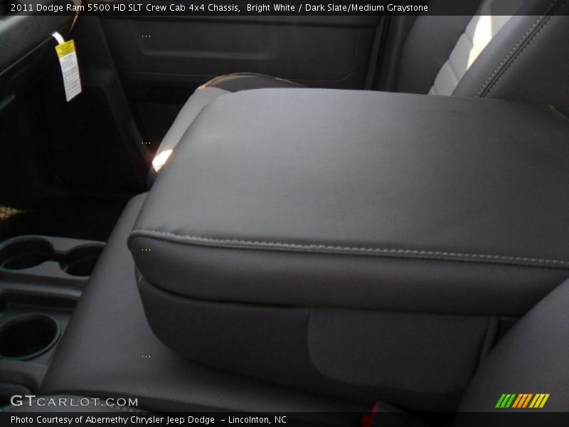 Bright White / Dark Slate/Medium Graystone 2011 Dodge Ram 5500 HD SLT Crew Cab 4x4 Chassis