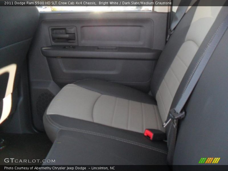 Bright White / Dark Slate/Medium Graystone 2011 Dodge Ram 5500 HD SLT Crew Cab 4x4 Chassis