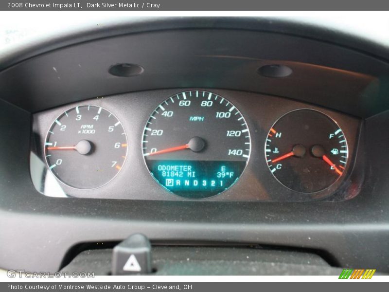 Dark Silver Metallic / Gray 2008 Chevrolet Impala LT