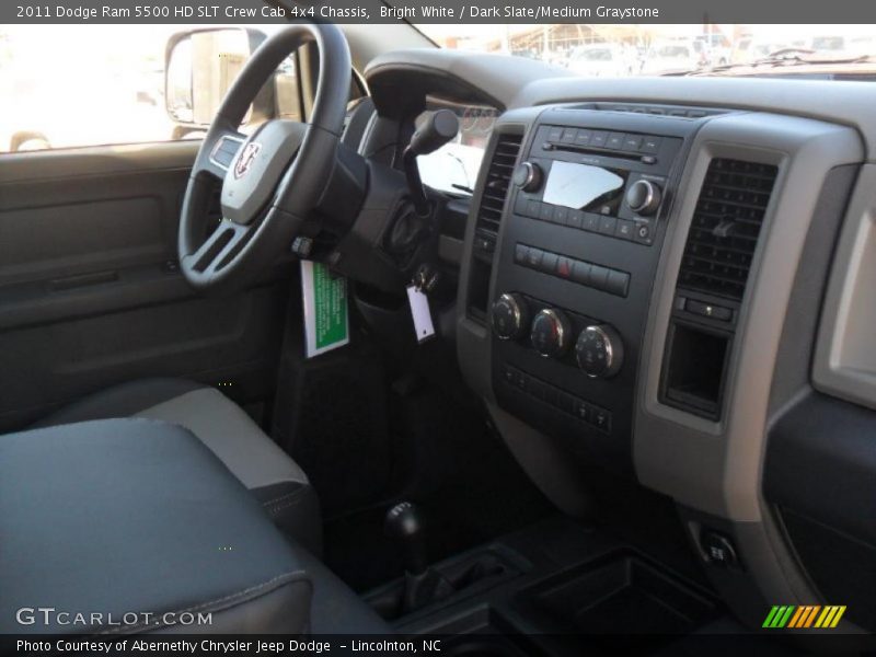 Bright White / Dark Slate/Medium Graystone 2011 Dodge Ram 5500 HD SLT Crew Cab 4x4 Chassis