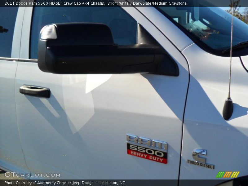 Bright White / Dark Slate/Medium Graystone 2011 Dodge Ram 5500 HD SLT Crew Cab 4x4 Chassis