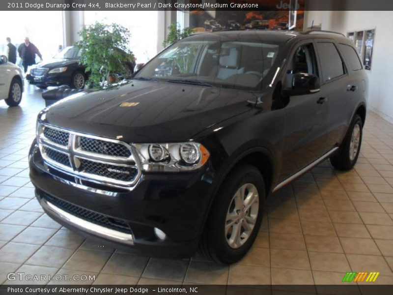 Blackberry Pearl / Dark Graystone/Medium Graystone 2011 Dodge Durango Crew 4x4