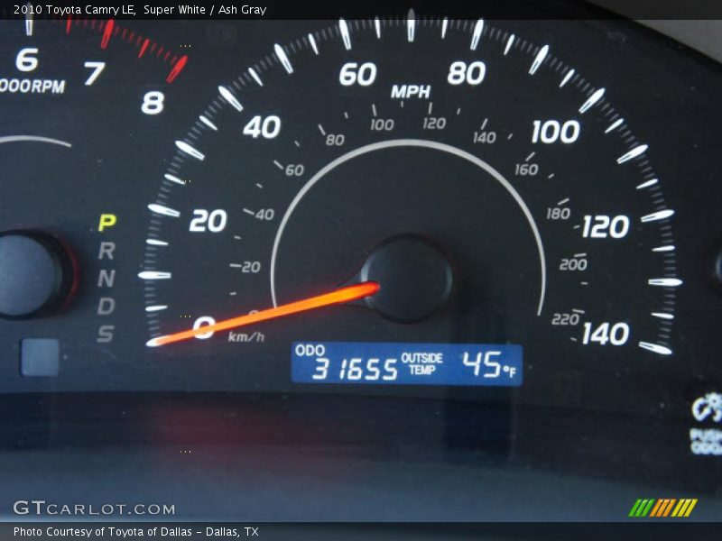 Super White / Ash Gray 2010 Toyota Camry LE