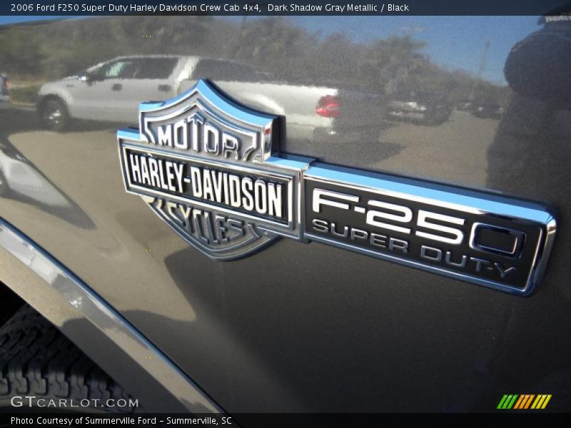 Dark Shadow Gray Metallic / Black 2006 Ford F250 Super Duty Harley Davidson Crew Cab 4x4