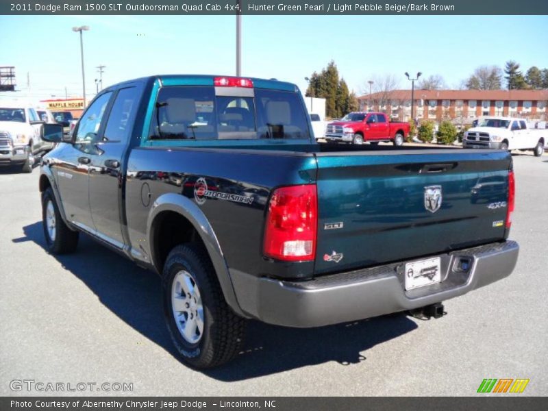  2011 Ram 1500 SLT Outdoorsman Quad Cab 4x4 Hunter Green Pearl