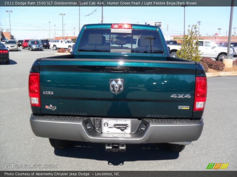  2011 Ram 1500 SLT Outdoorsman Quad Cab 4x4 Hunter Green Pearl