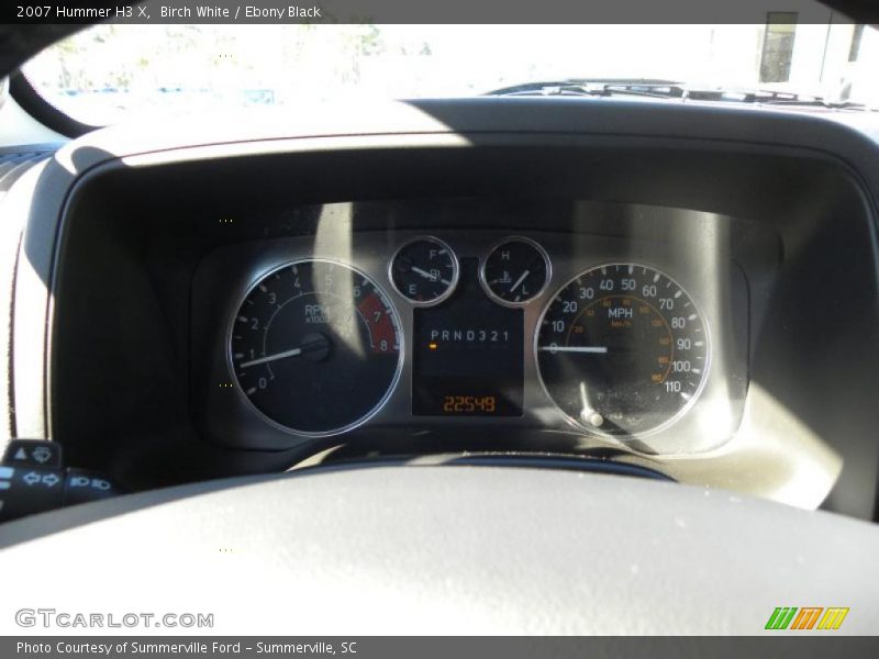 Birch White / Ebony Black 2007 Hummer H3 X