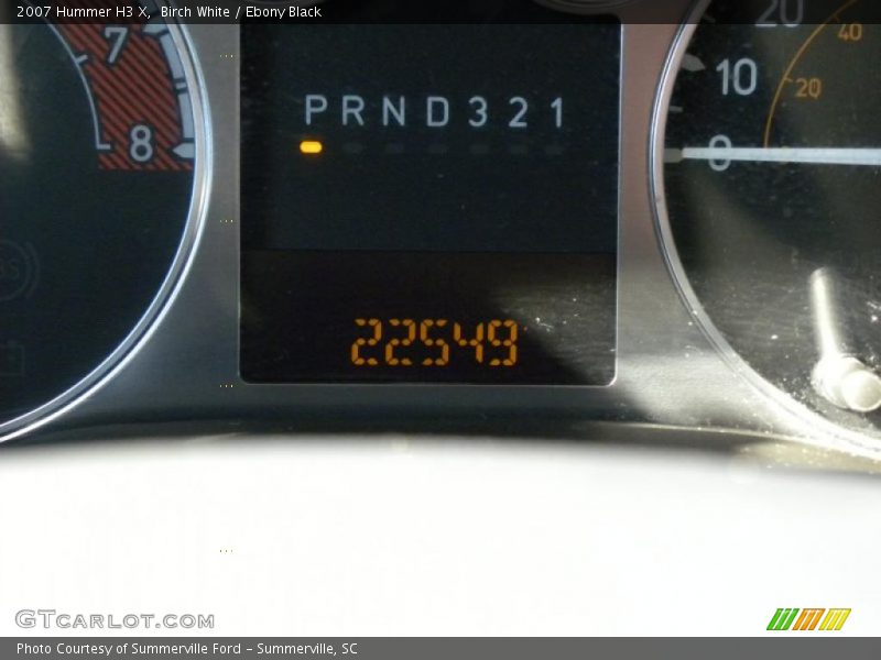 Birch White / Ebony Black 2007 Hummer H3 X