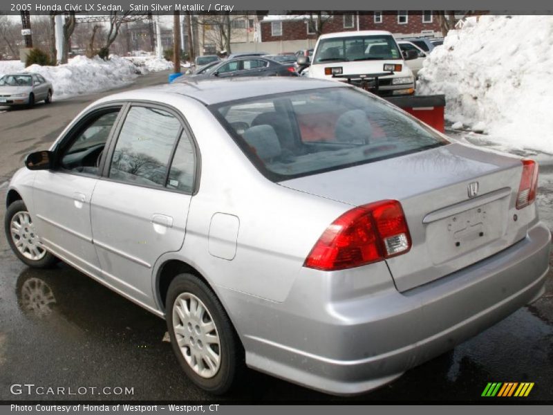 Satin Silver Metallic / Gray 2005 Honda Civic LX Sedan