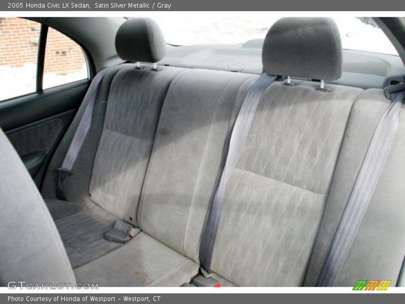 Satin Silver Metallic / Gray 2005 Honda Civic LX Sedan