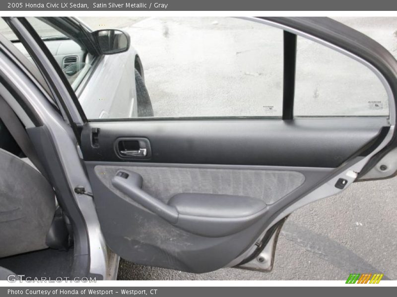Satin Silver Metallic / Gray 2005 Honda Civic LX Sedan