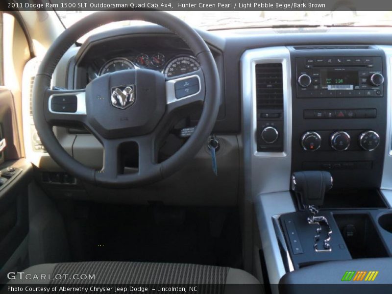 Dashboard of 2011 Ram 1500 SLT Outdoorsman Quad Cab 4x4