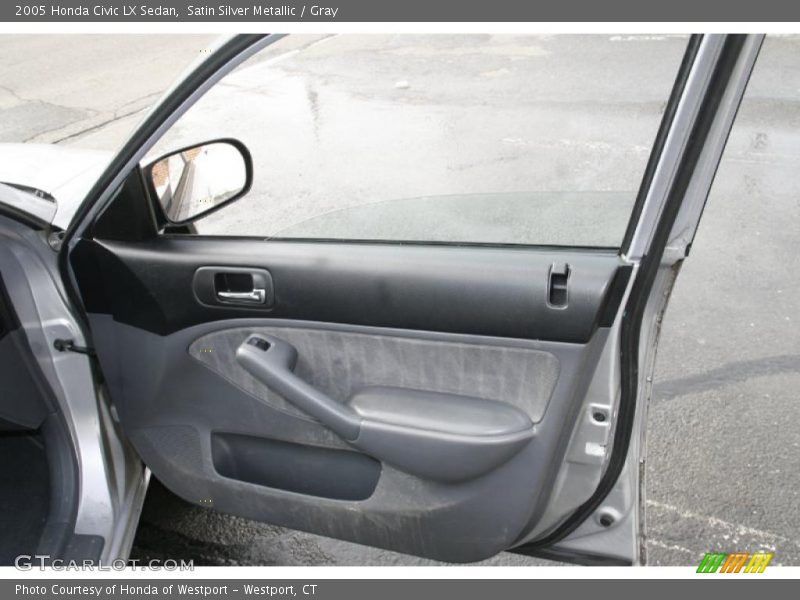 Satin Silver Metallic / Gray 2005 Honda Civic LX Sedan