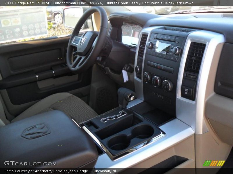 Hunter Green Pearl / Light Pebble Beige/Bark Brown 2011 Dodge Ram 1500 SLT Outdoorsman Quad Cab 4x4