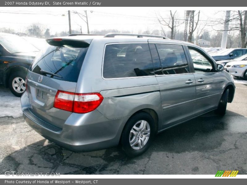 Slate Green Metallic / Gray 2007 Honda Odyssey EX