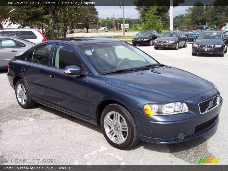 Barents Blue Metallic / Graphite 2008 Volvo S60 2.5T
