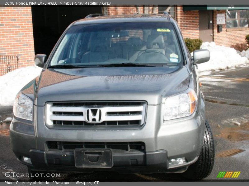 Nimbus Gray Metallic / Gray 2008 Honda Pilot EX-L 4WD