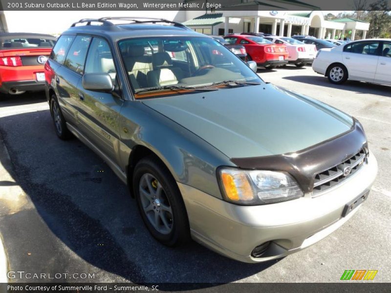 Wintergreen Metallic / Beige 2001 Subaru Outback L.L.Bean Edition Wagon