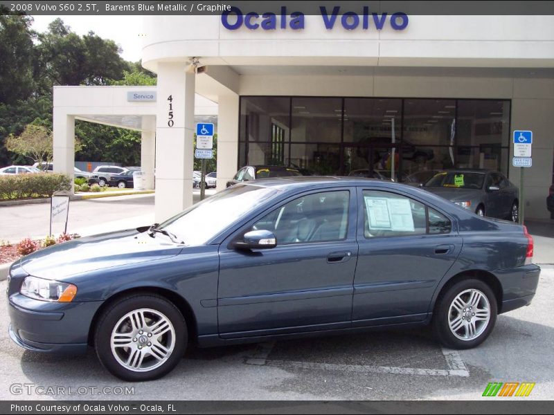 Barents Blue Metallic / Graphite 2008 Volvo S60 2.5T