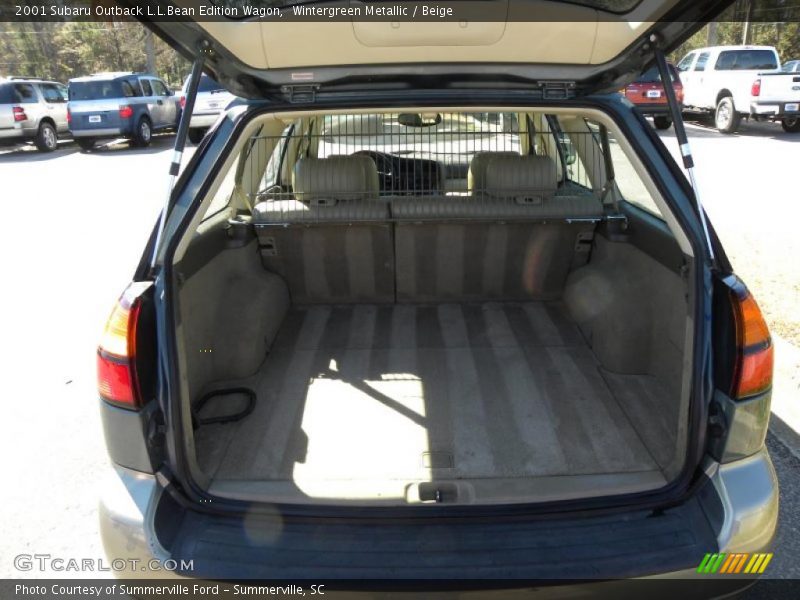 Wintergreen Metallic / Beige 2001 Subaru Outback L.L.Bean Edition Wagon