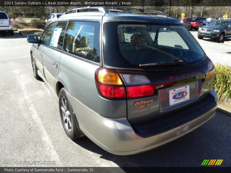 Wintergreen Metallic / Beige 2001 Subaru Outback L.L.Bean Edition Wagon