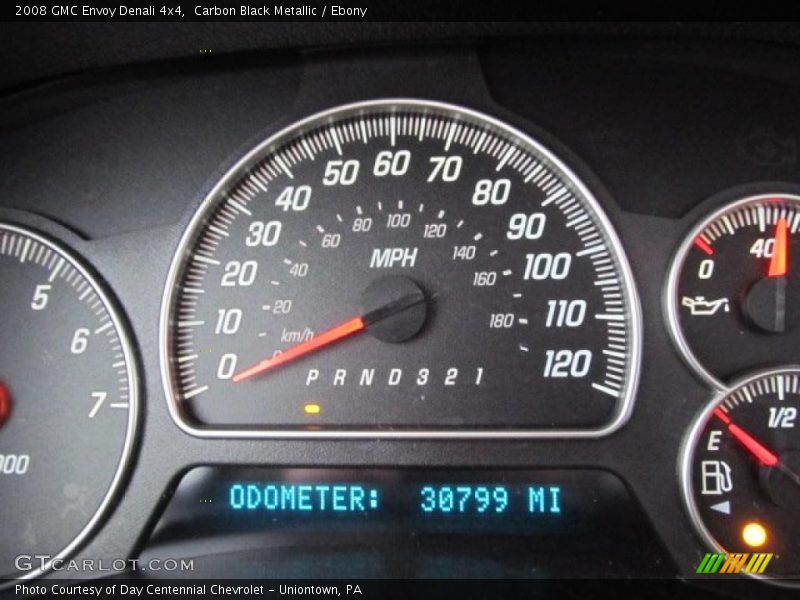 Carbon Black Metallic / Ebony 2008 GMC Envoy Denali 4x4