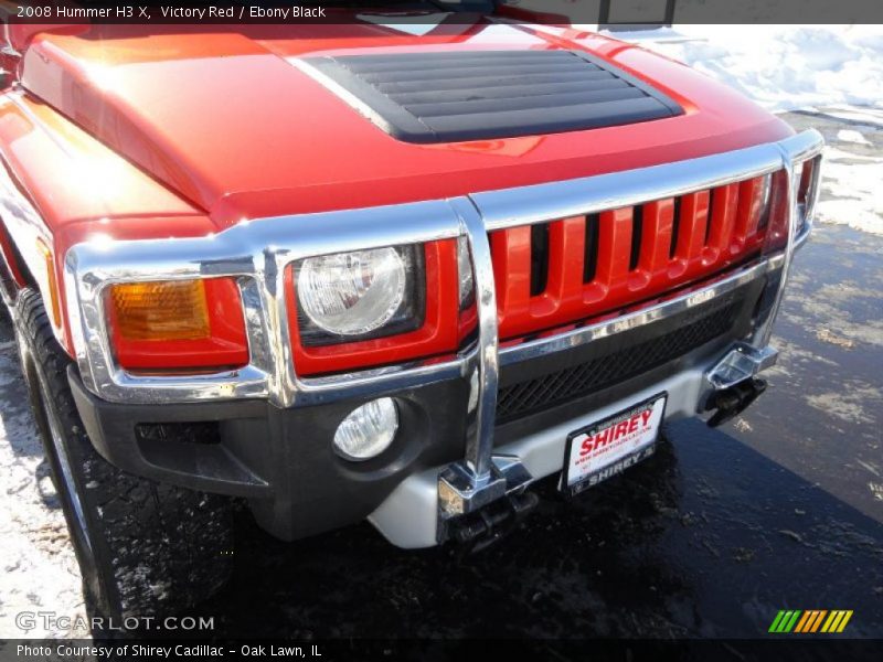 Victory Red / Ebony Black 2008 Hummer H3 X