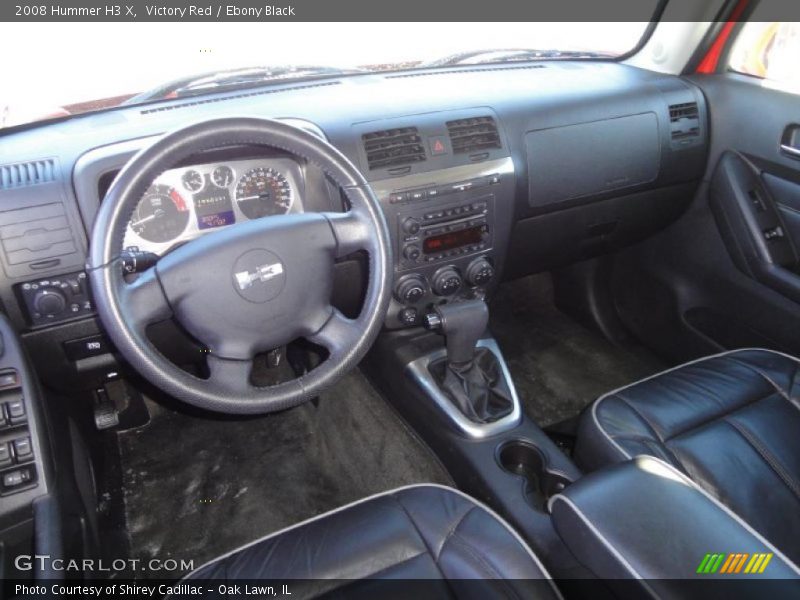  2008 H3 X Ebony Black Interior
