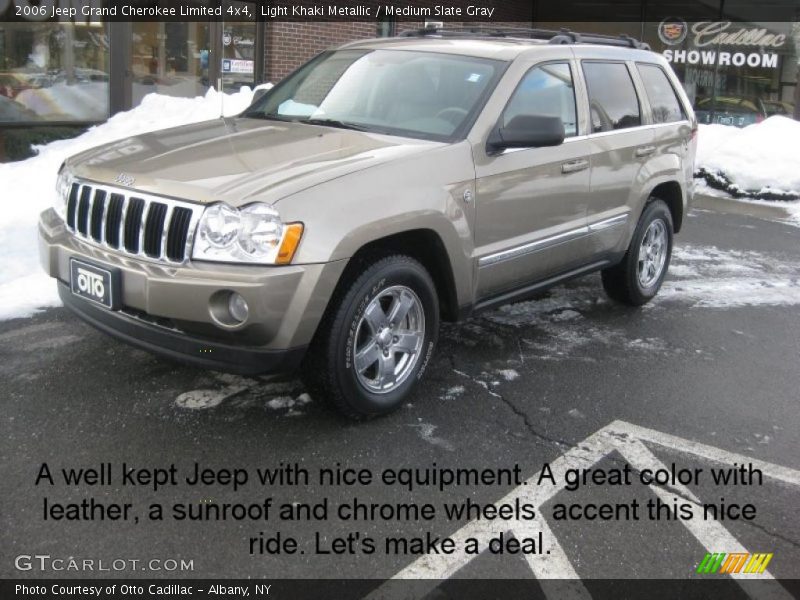 Light Khaki Metallic / Medium Slate Gray 2006 Jeep Grand Cherokee Limited 4x4