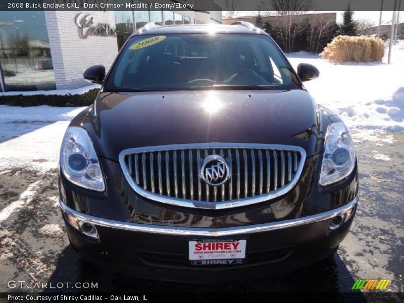 Dark Crimson Metallic / Ebony/Ebony 2008 Buick Enclave CXL